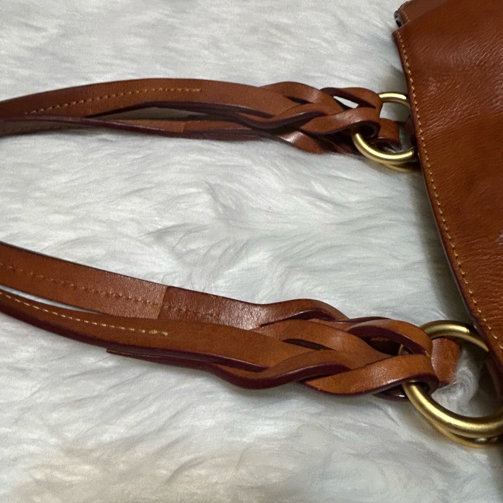 Dooney Bourke Florentine Leather Large Zip Barlow Satchel - Picture 11 of 16